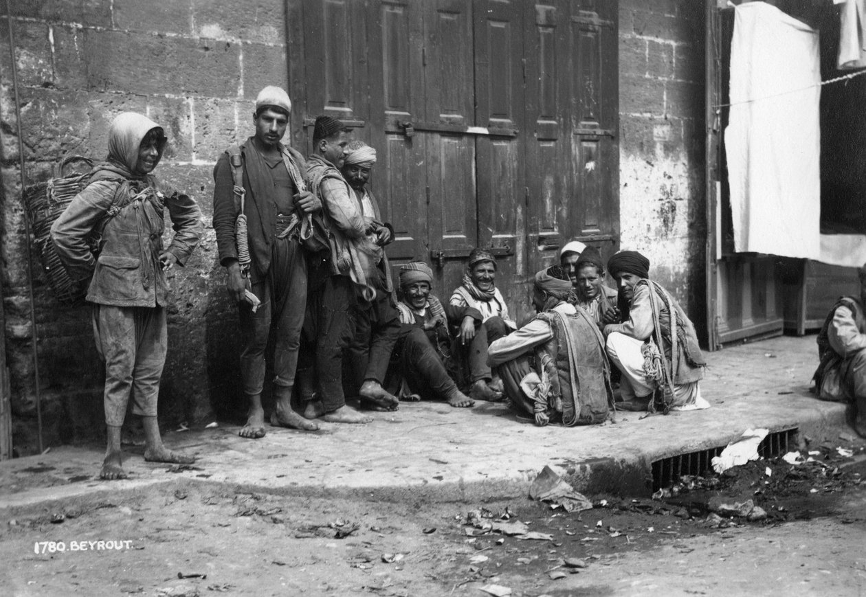 Gatubild, Beirut, Libanon, c1920-c1930s av Unbekannt