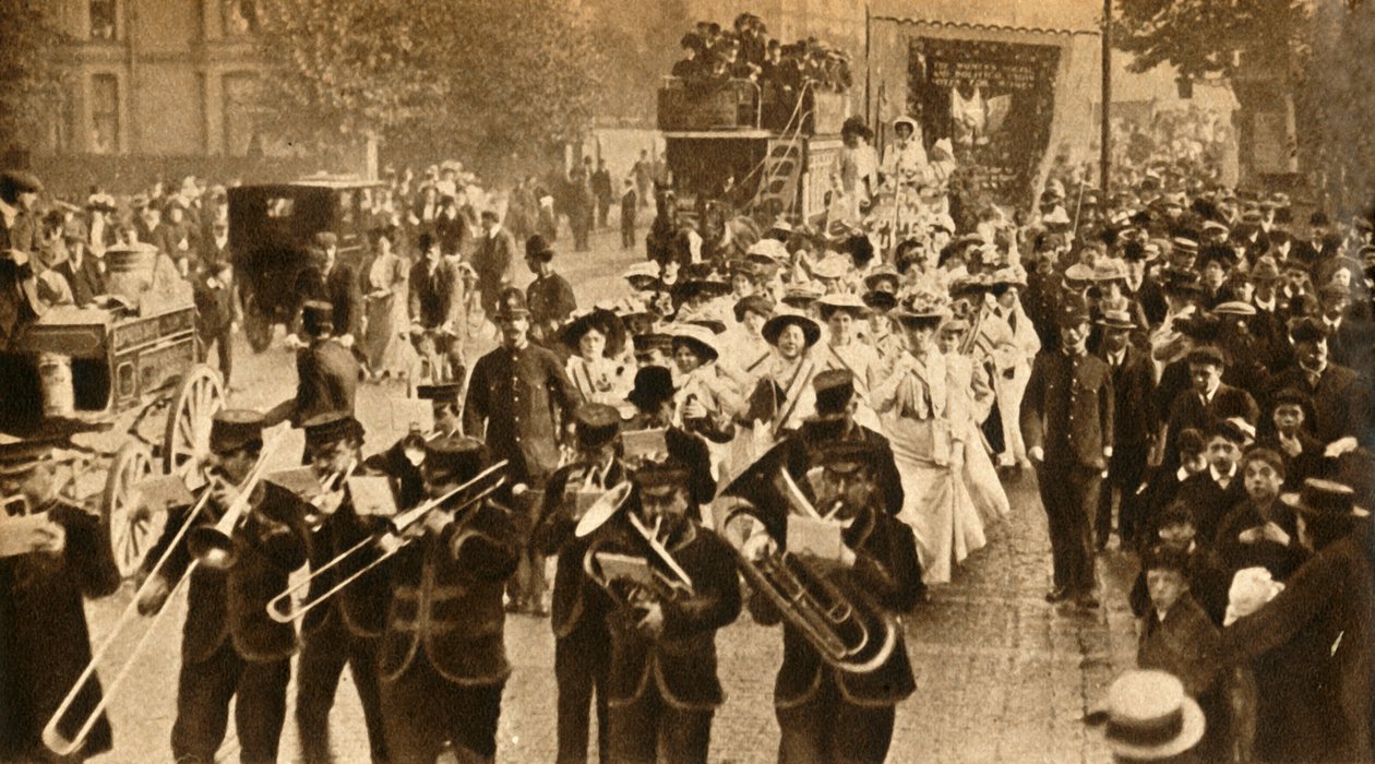 Suffragettmartyrer frigivna från fängelse, 1908, 1933. av Unbekannt
