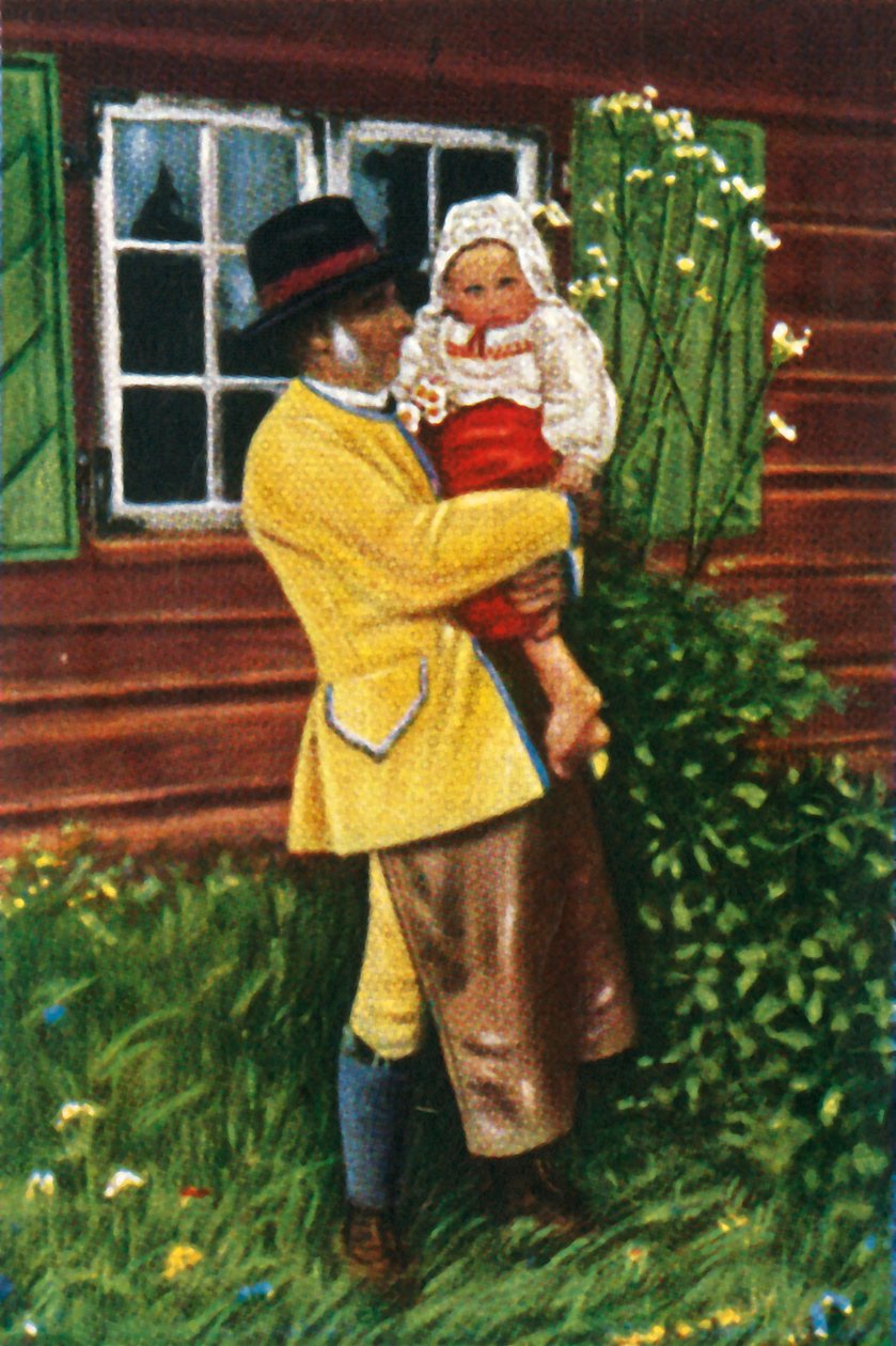 Svenska folket i folkdräkt, c1928. av Unbekannt