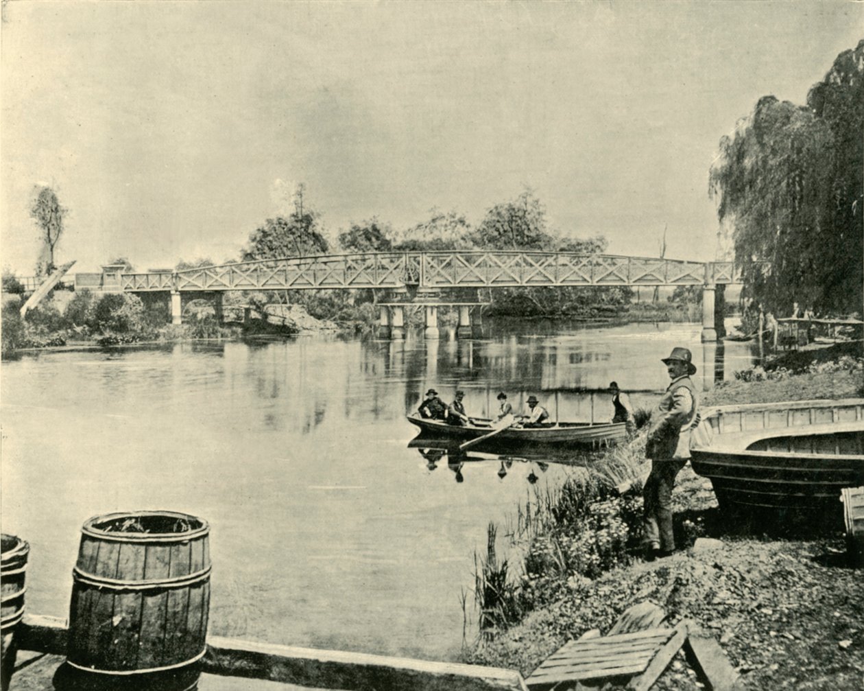 Svängbron över Latroben, 1901. av Unbekannt