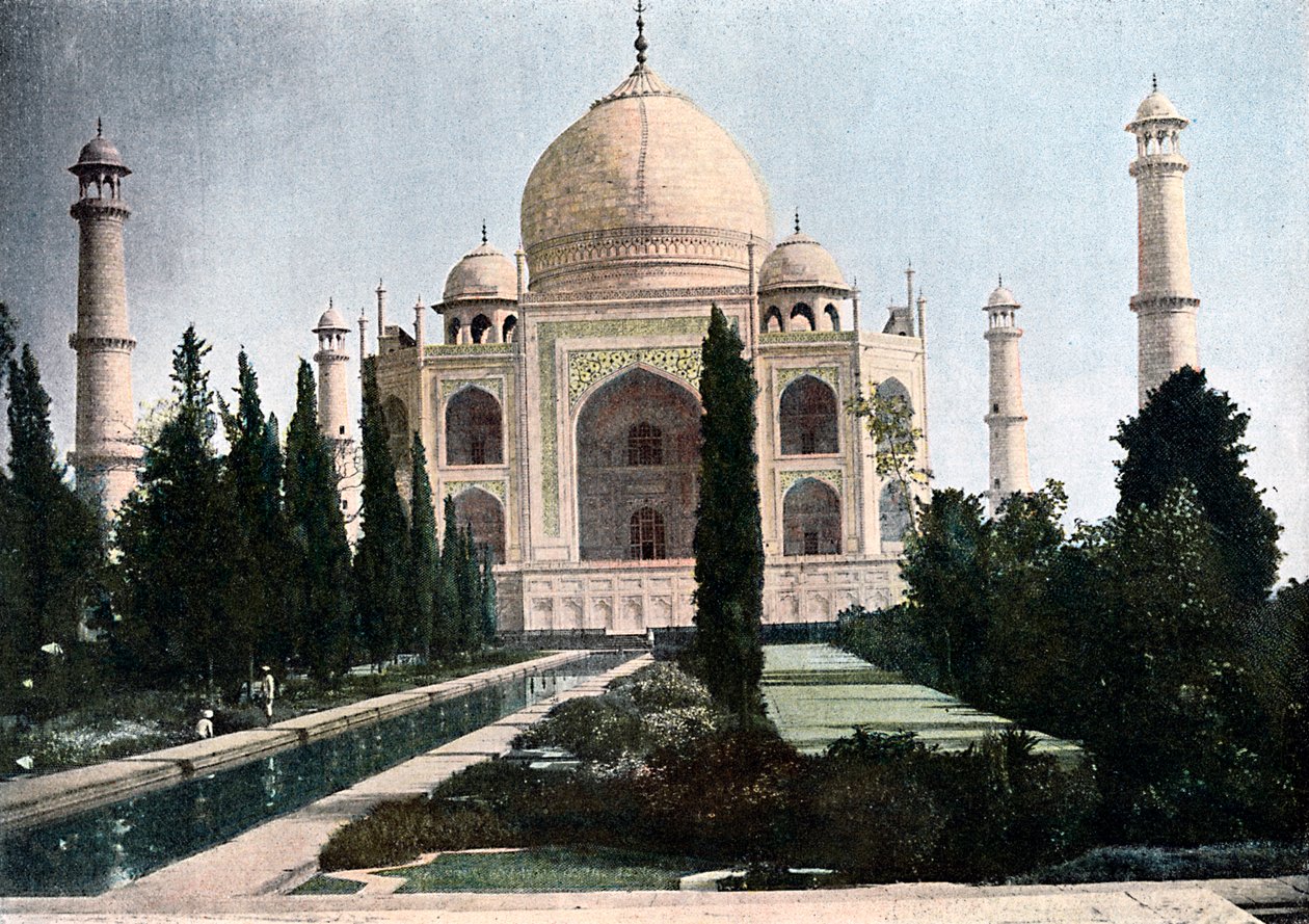 Taj Mahal, Agra, Uttar Pradesh, Indien, 1890 av Unbekannt