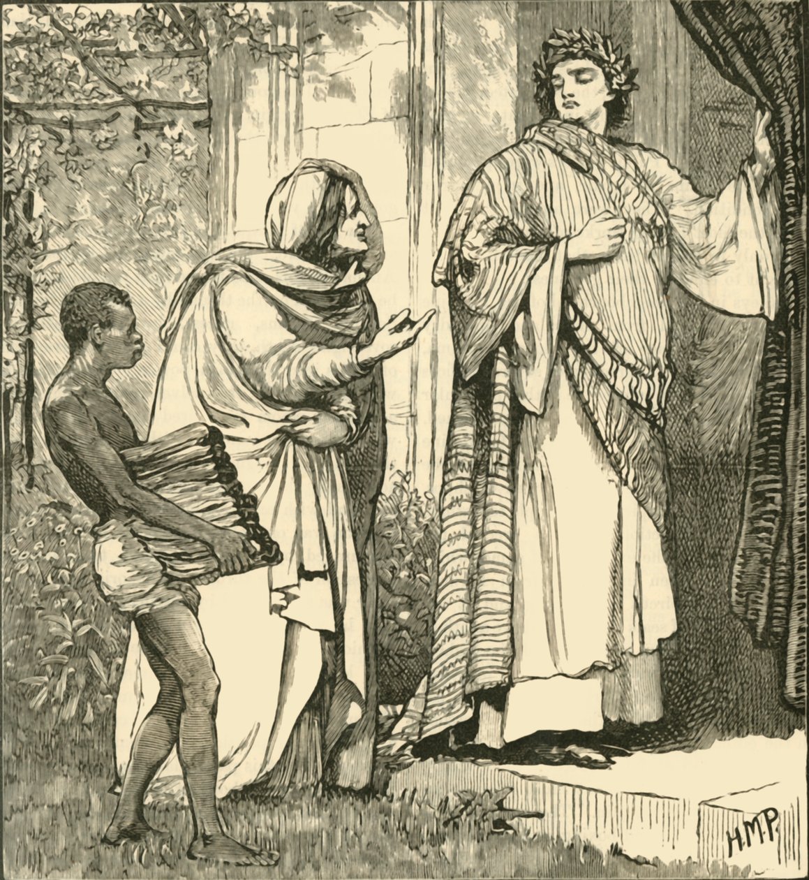 Tarquinius och Sibylla, 1890. av Unbekannt