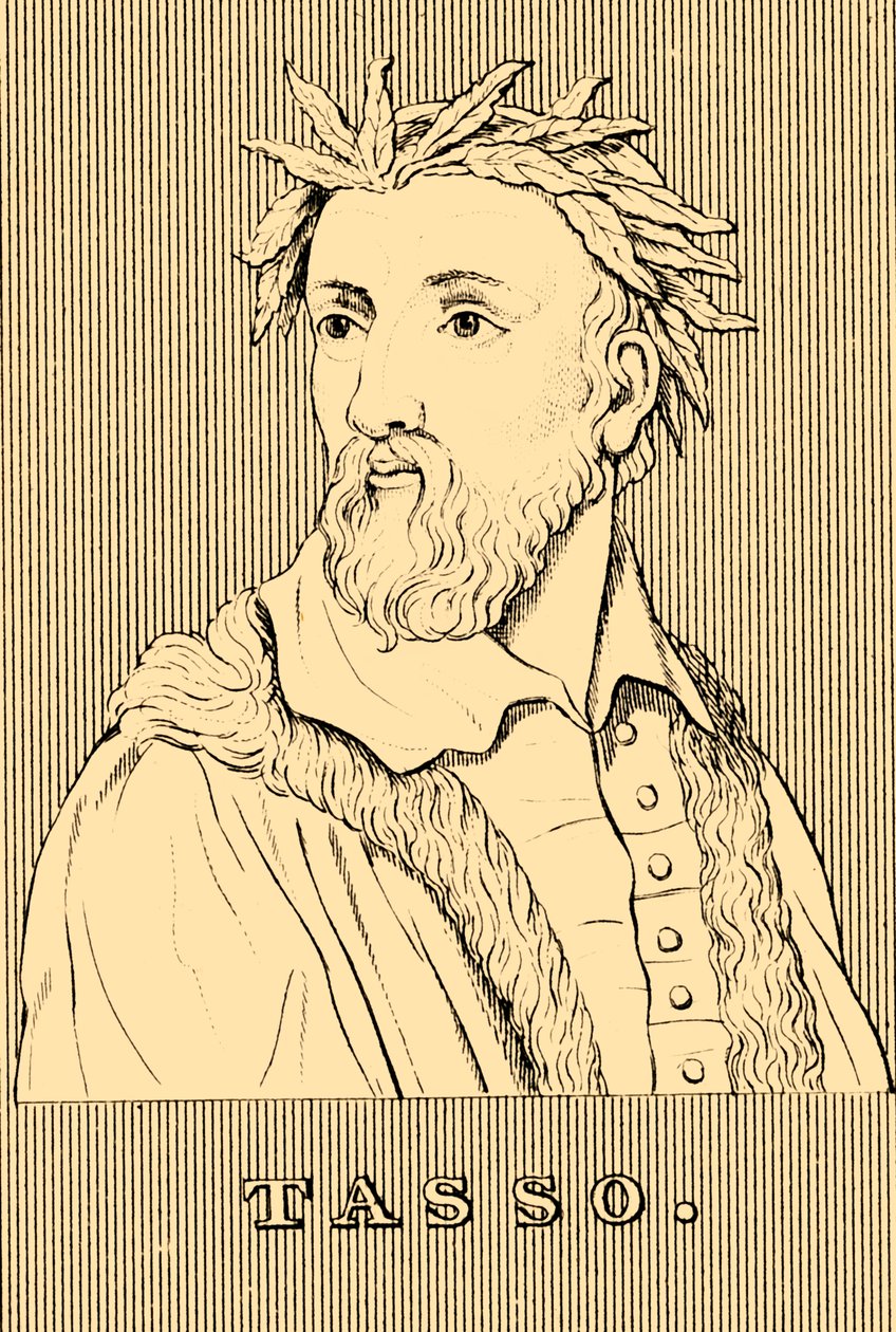 Tasso, 1544-1595, 1830. av Unbekannt