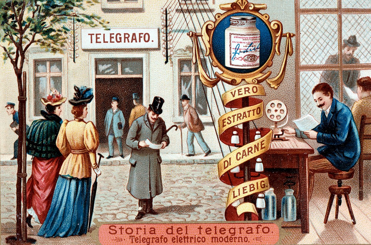 Telegrafkontoret, c1900 av Unbekannt