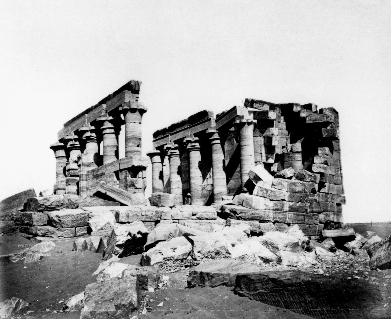 Maharrakahs tempel, Nubia, Egypten, 1800-talet av Unbekannt