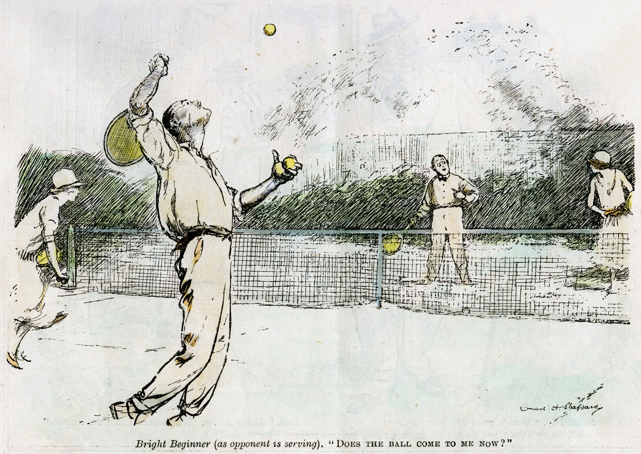 Tennis, 1920 av Unbekannt