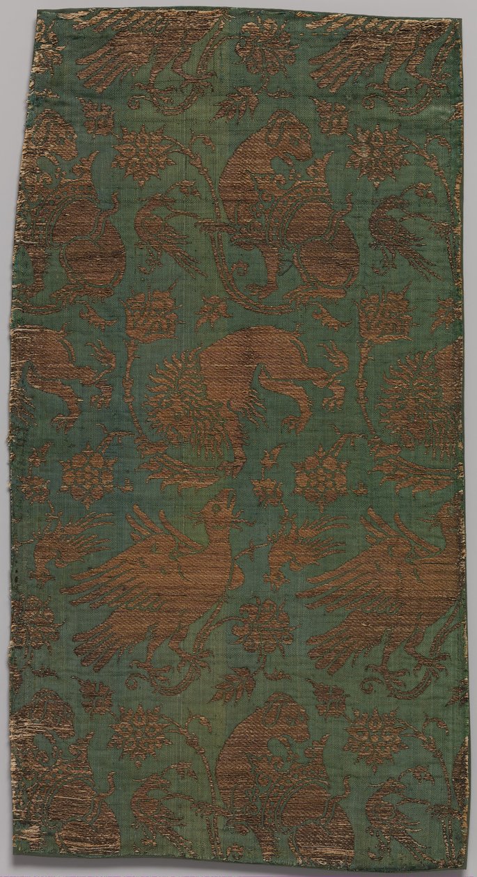 Textil, italiensk, sent 1300-tidigt 1400-tal. av Unbekannt