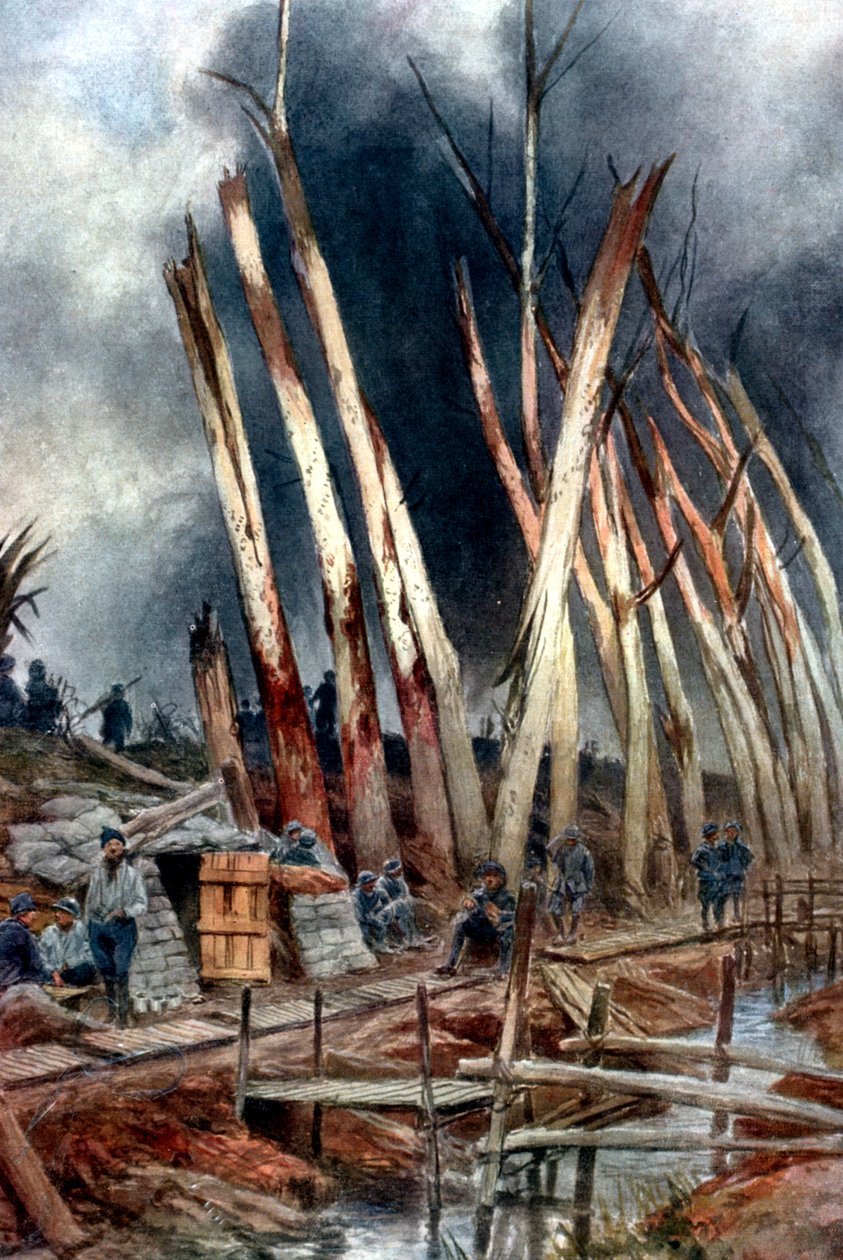 Offensiven vid Yser, 1917 av Unbekannt