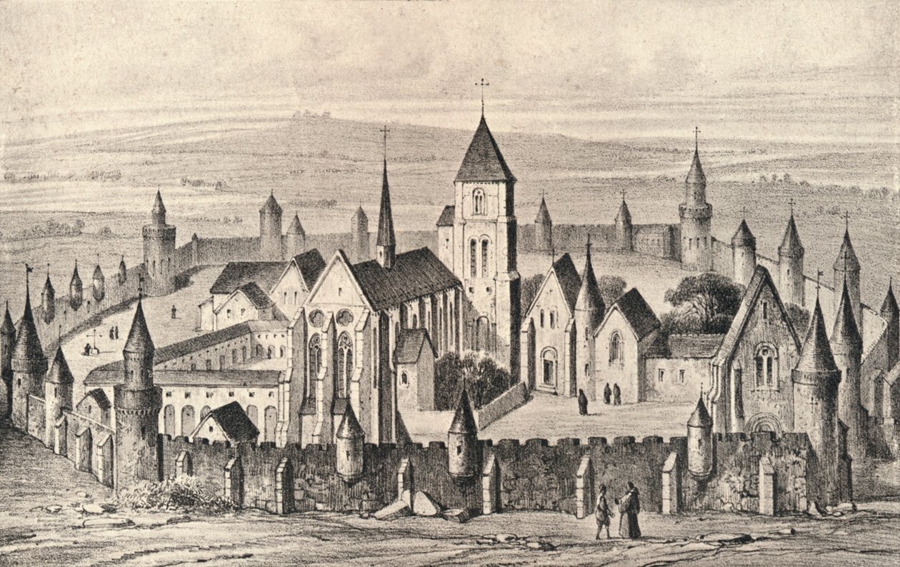 Abbey of St Martin-des-Champs, 1915 av Unbekannt