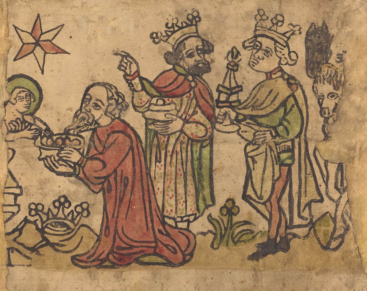 Tillbedjan av Magi, ca. 14001430. av Unbekannt