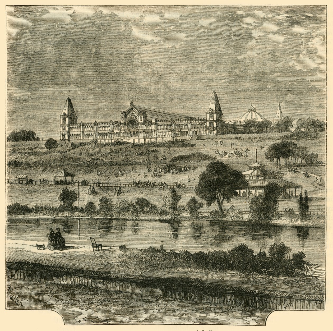 Alexandrapalatset 1876, c1876. av Unbekannt