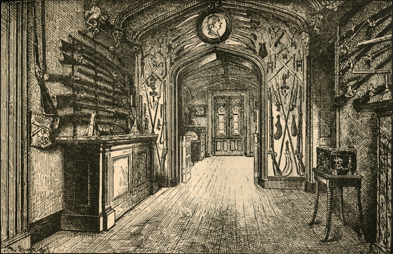 Armory at Abbotsford, 1882. av Unbekannt