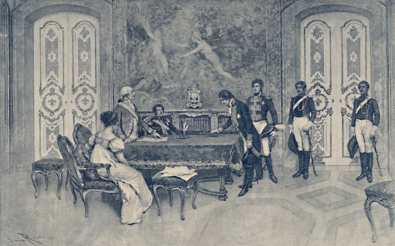 Arresteringen av Ferdinand, 1807, 1896. av Unbekannt