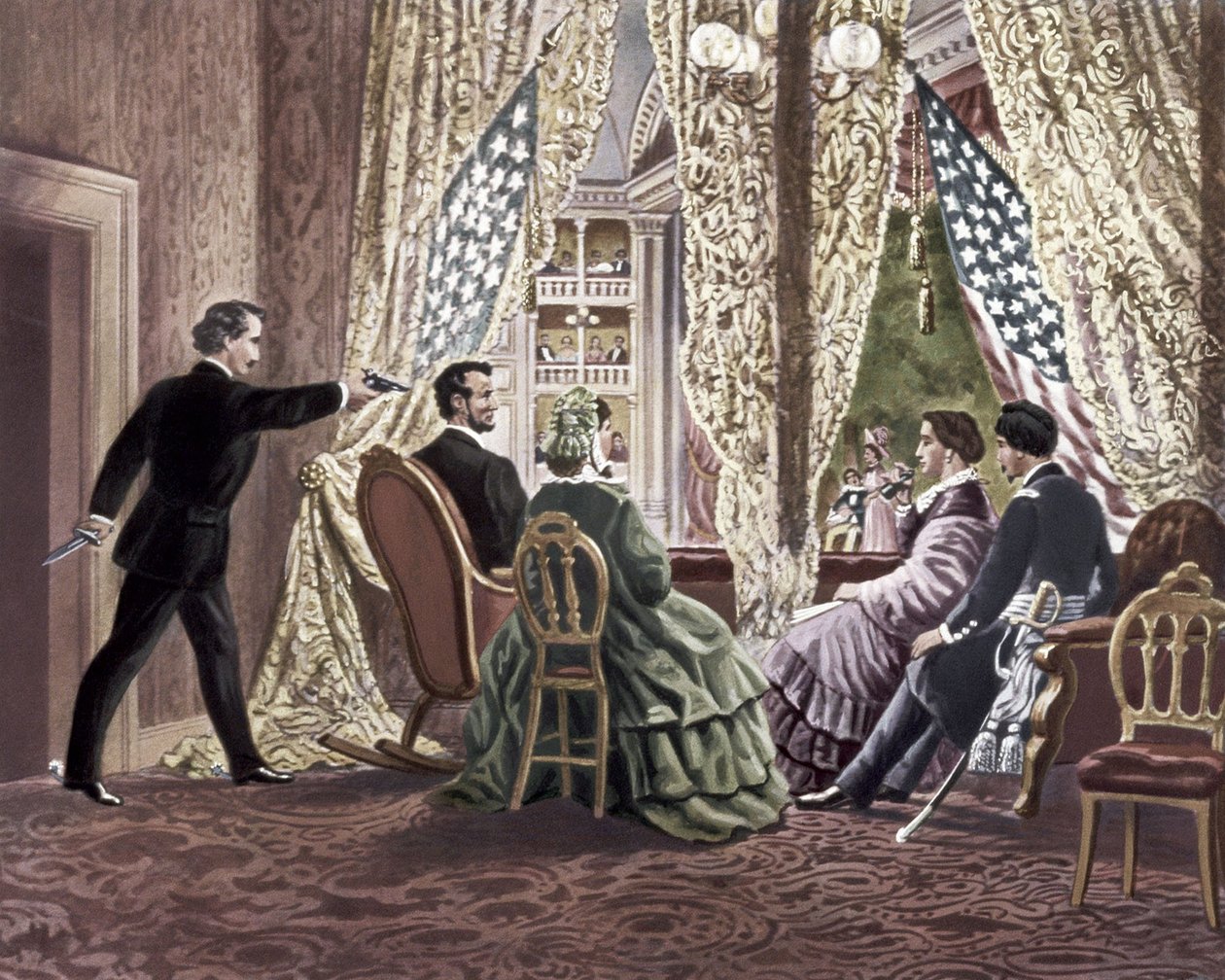 Mordet på Abraham Lincoln, 1865 av Unbekannt