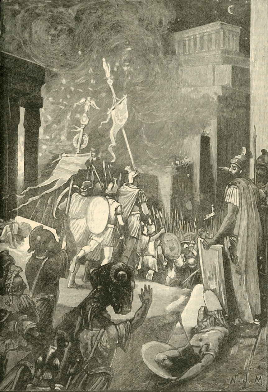 Attacken på citadellet i Carthage, 1890. av Unbekannt