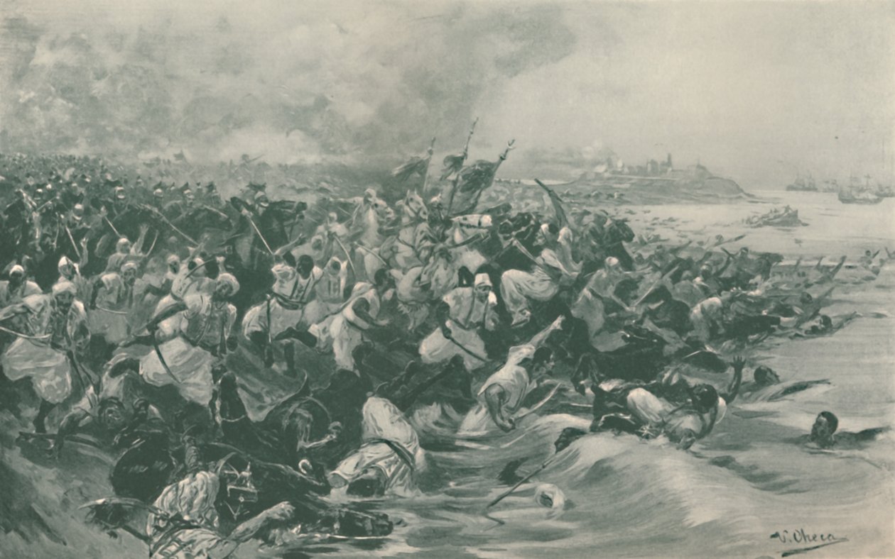 Slaget vid Aboukir, 1799, 1896. av Unbekannt
