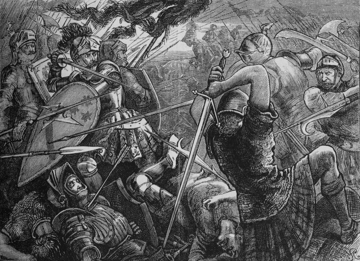 Slaget vid Flodden, 9 september 1513, c1880. av Unbekannt