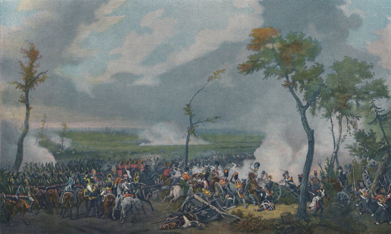 Slaget vid Hanau, 30 oktober 1813, 1896. av Unbekannt