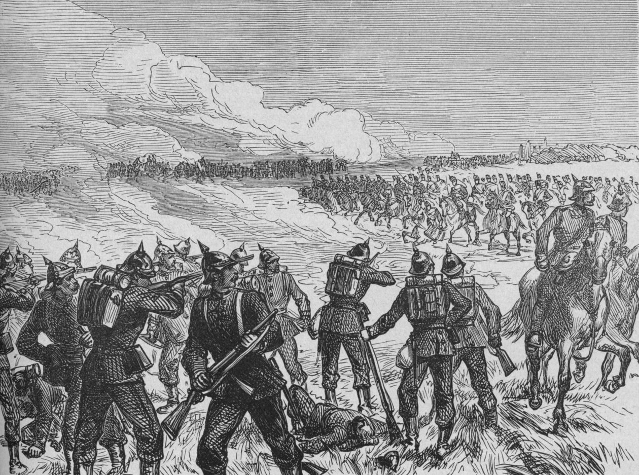 Slaget vid Langensalza, c1890 av Unbekannt