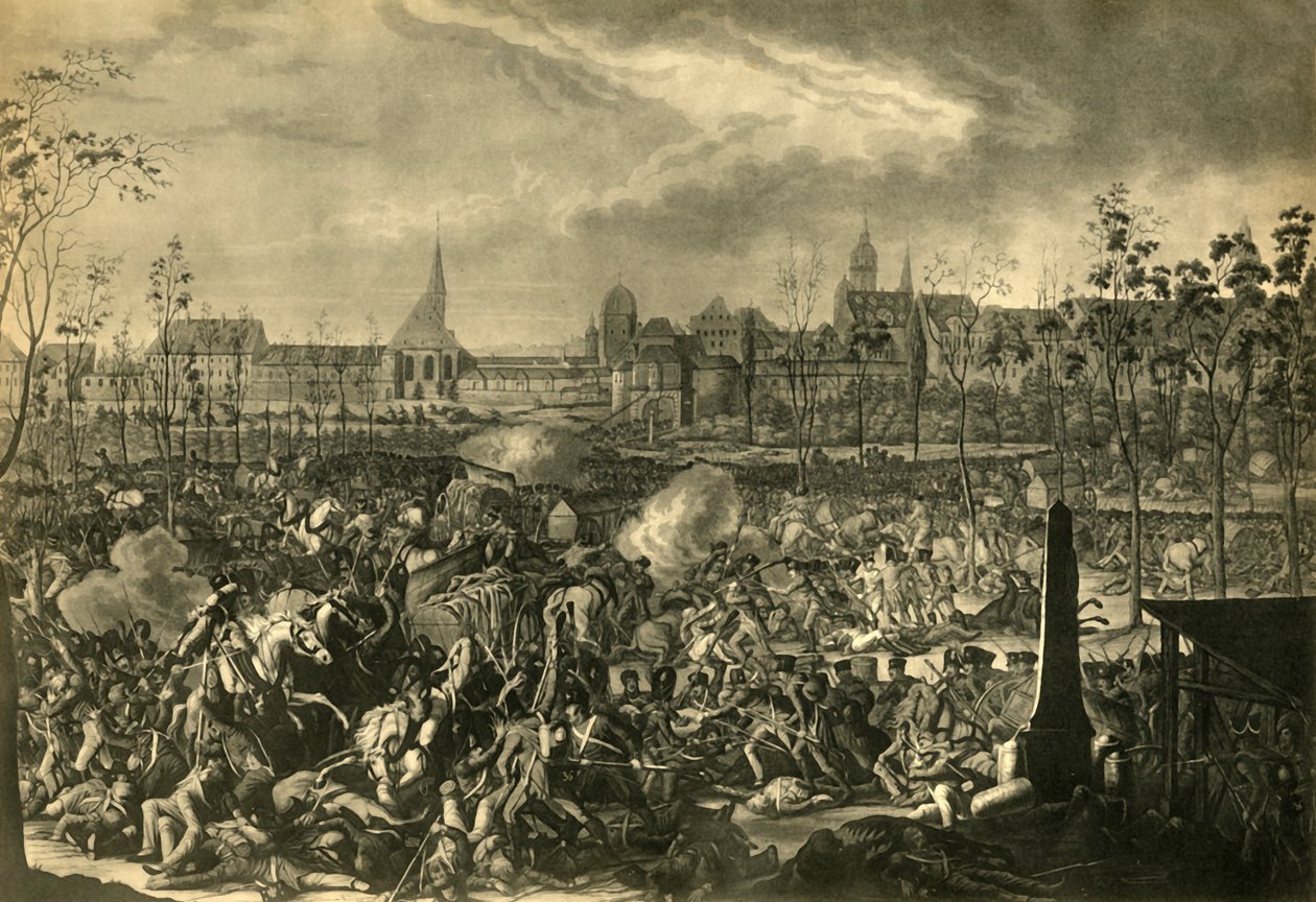 Slaget vid Leipzig, 19 oktober 1813, 1921. av Unbekannt