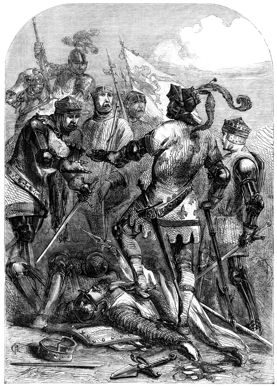 Slaget vid Poictiers, 19 september 1356 av Unbekannt