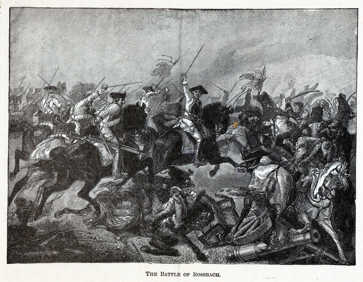 Slaget vid Rossbach, 1882 av Unbekannt