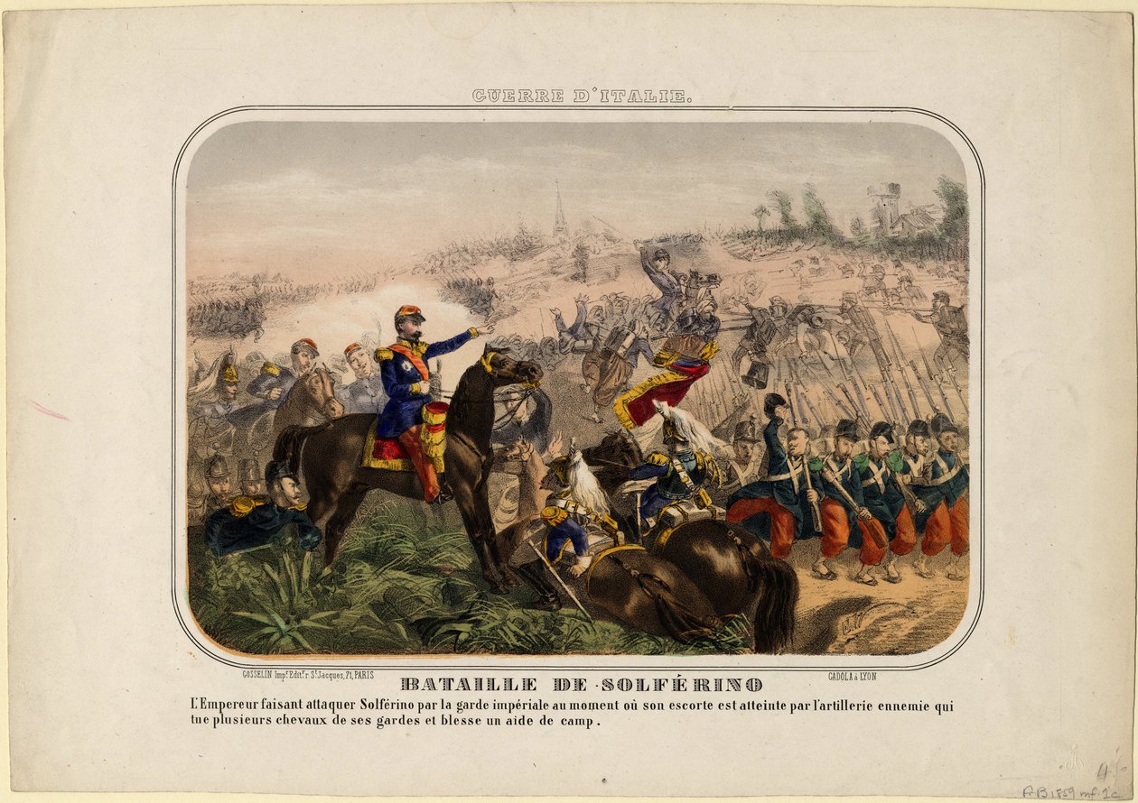 Slaget vid Solferino, 1859 av Unbekannt