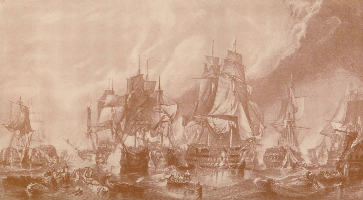 Slaget vid Trafalgar, 1805, 1896. av Unbekannt