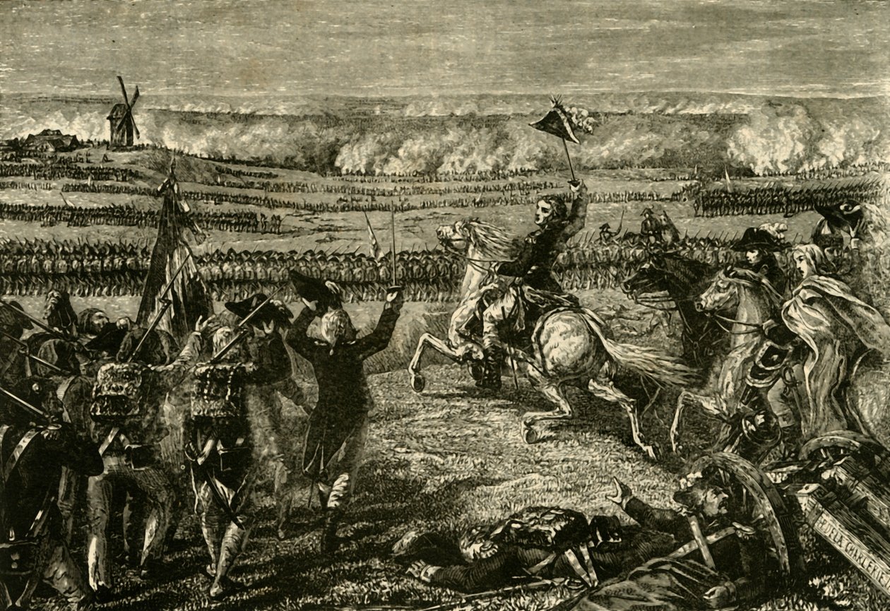 Slaget vid Valmy, 1792, 1890. av Unbekannt