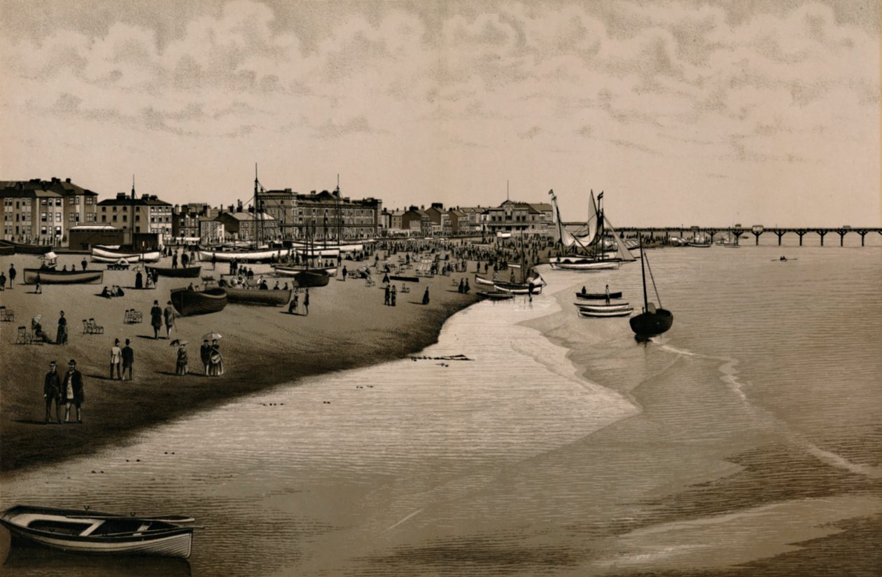 The Beach, Yarmouth, c1880. av Unbekannt