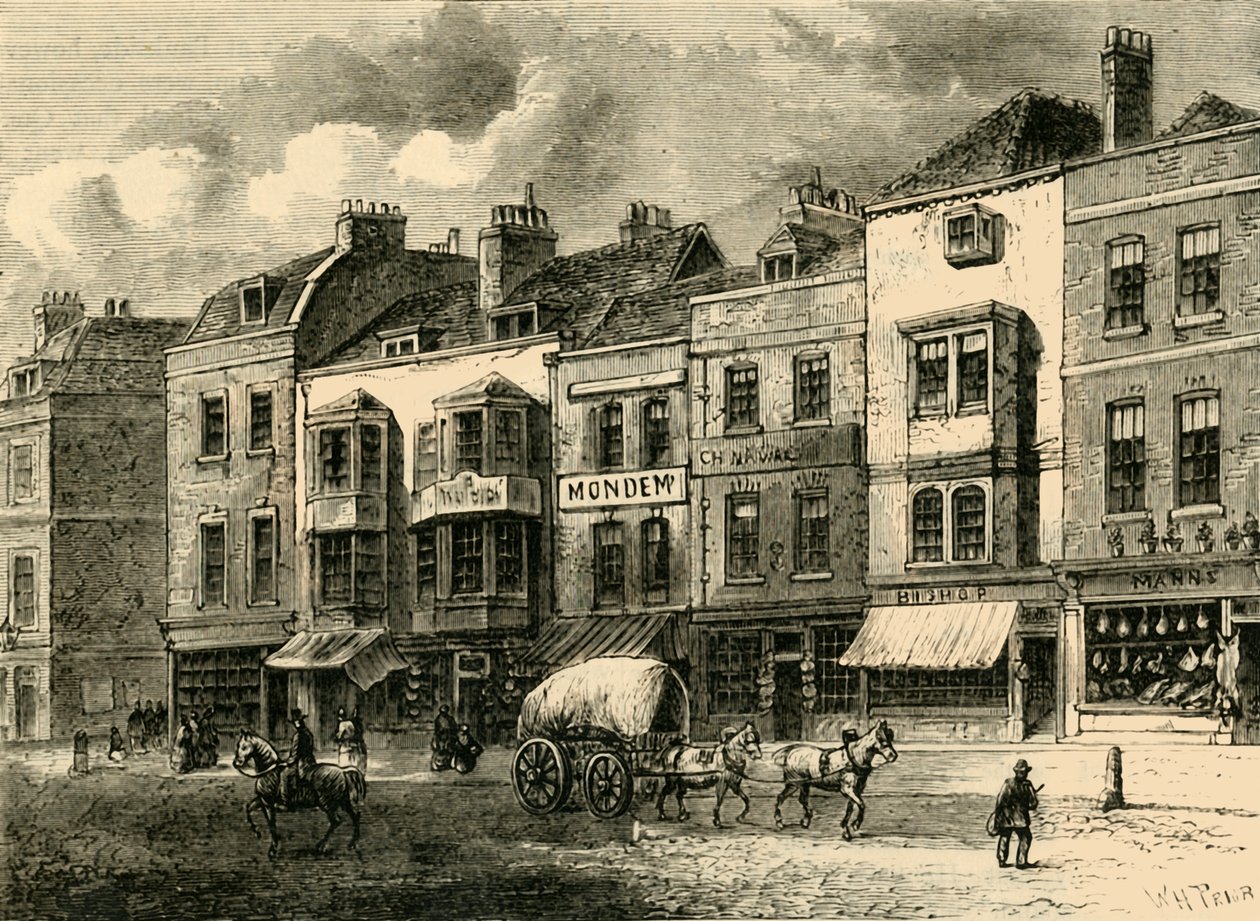 The Borough, High Street, 1825, c1878. av Unbekannt