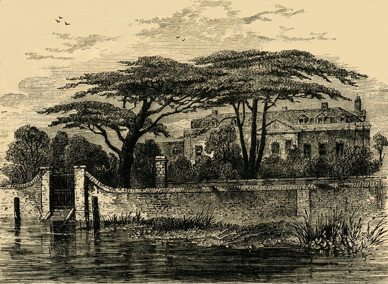 Botaniska trädgården, Chelsea, 1790, c1876. av Unbekannt