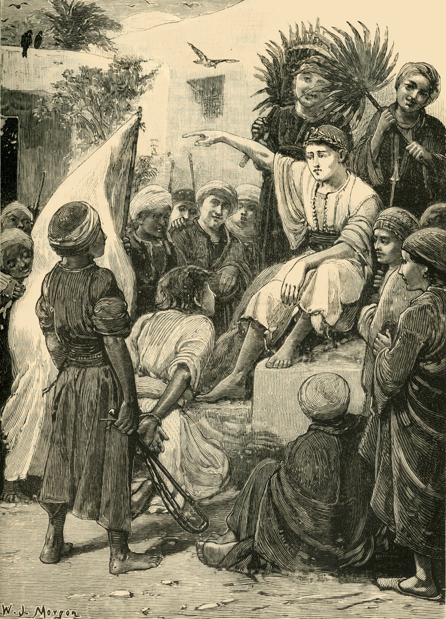 Pojken Cyrus spelar kungen, 1890. av Unbekannt