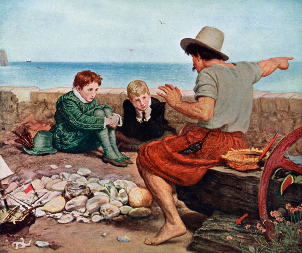 The Boyhood of Raleigh, 1908-1909 av Unbekannt