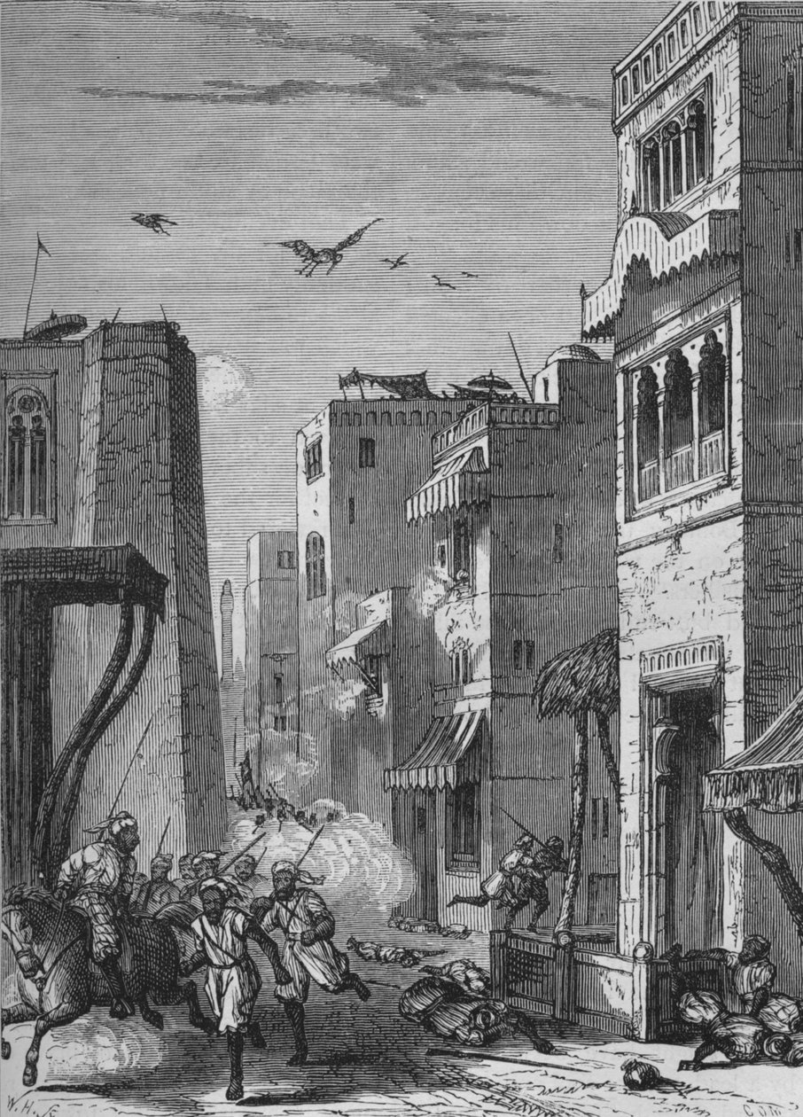 De brittiska trupperna på väg in i Moultan, c1880 av Unbekannt