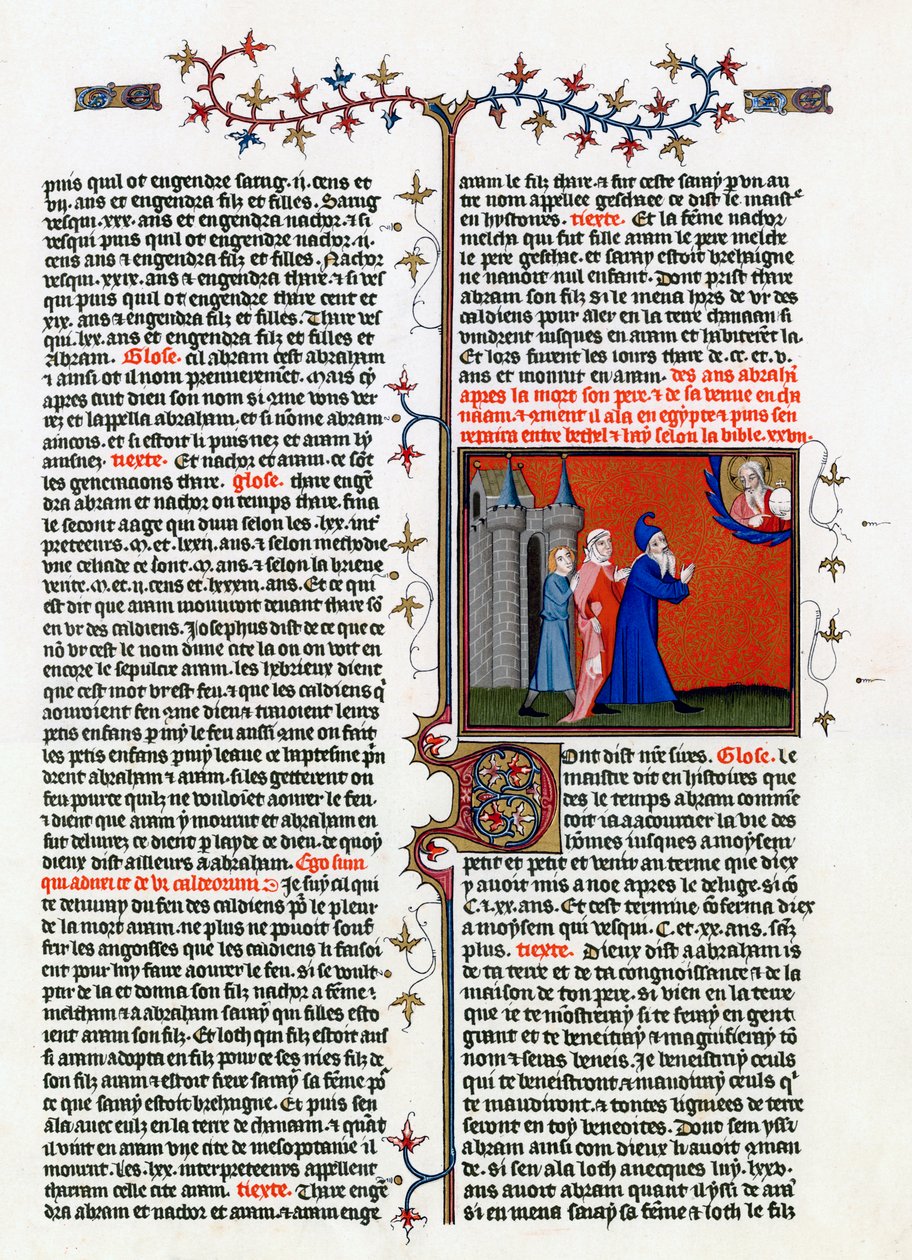 The Call of Abraham, tidigt 1400-tal av Unbekannt