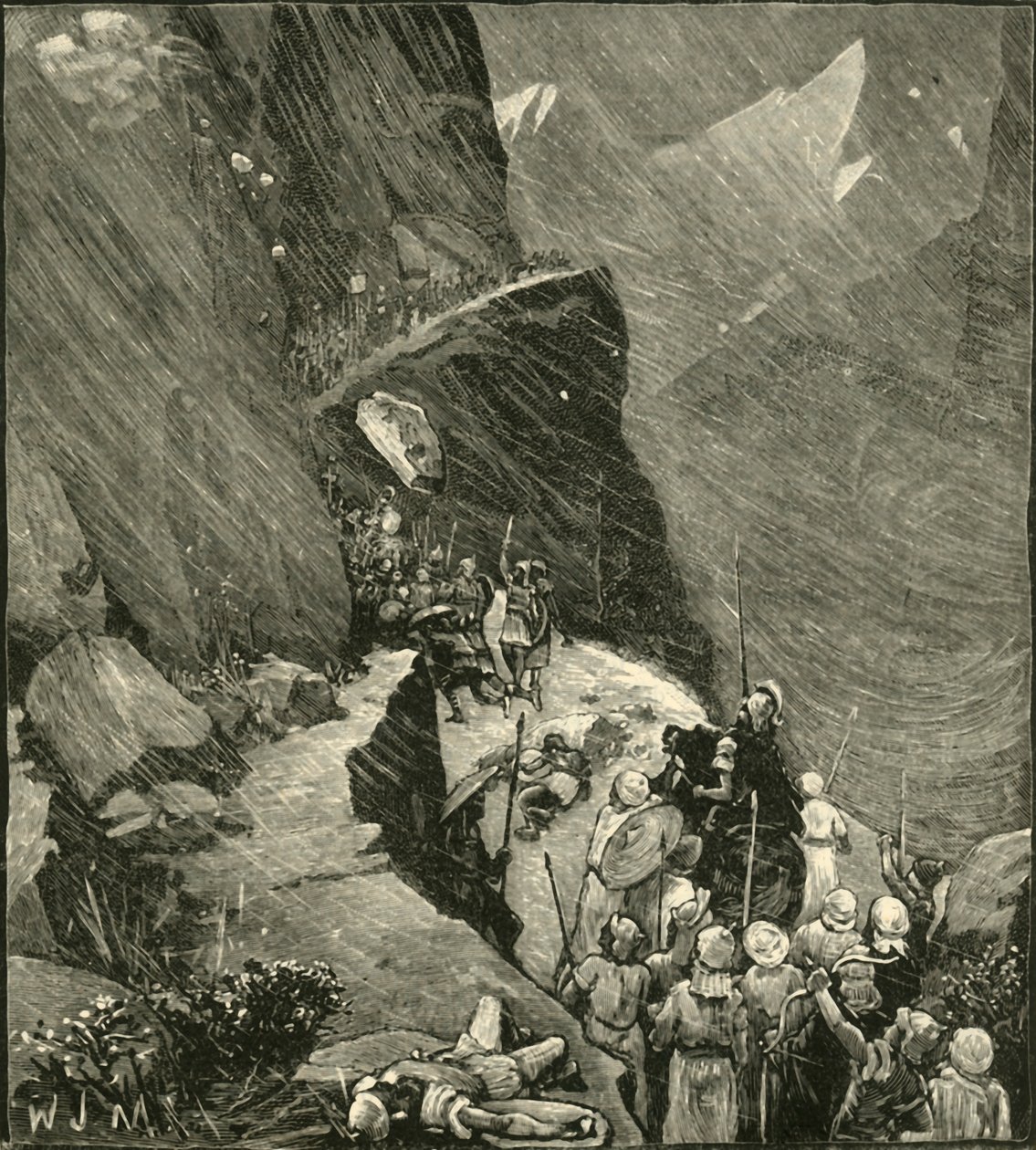 Karthagerna korsar Alperna, 1890. av Unbekannt