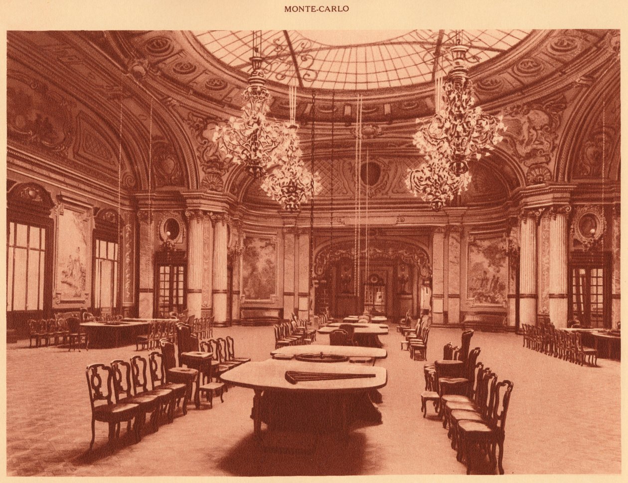 Kasinot. - Schmits hall, Monte Carlo, 1930. av Unbekannt