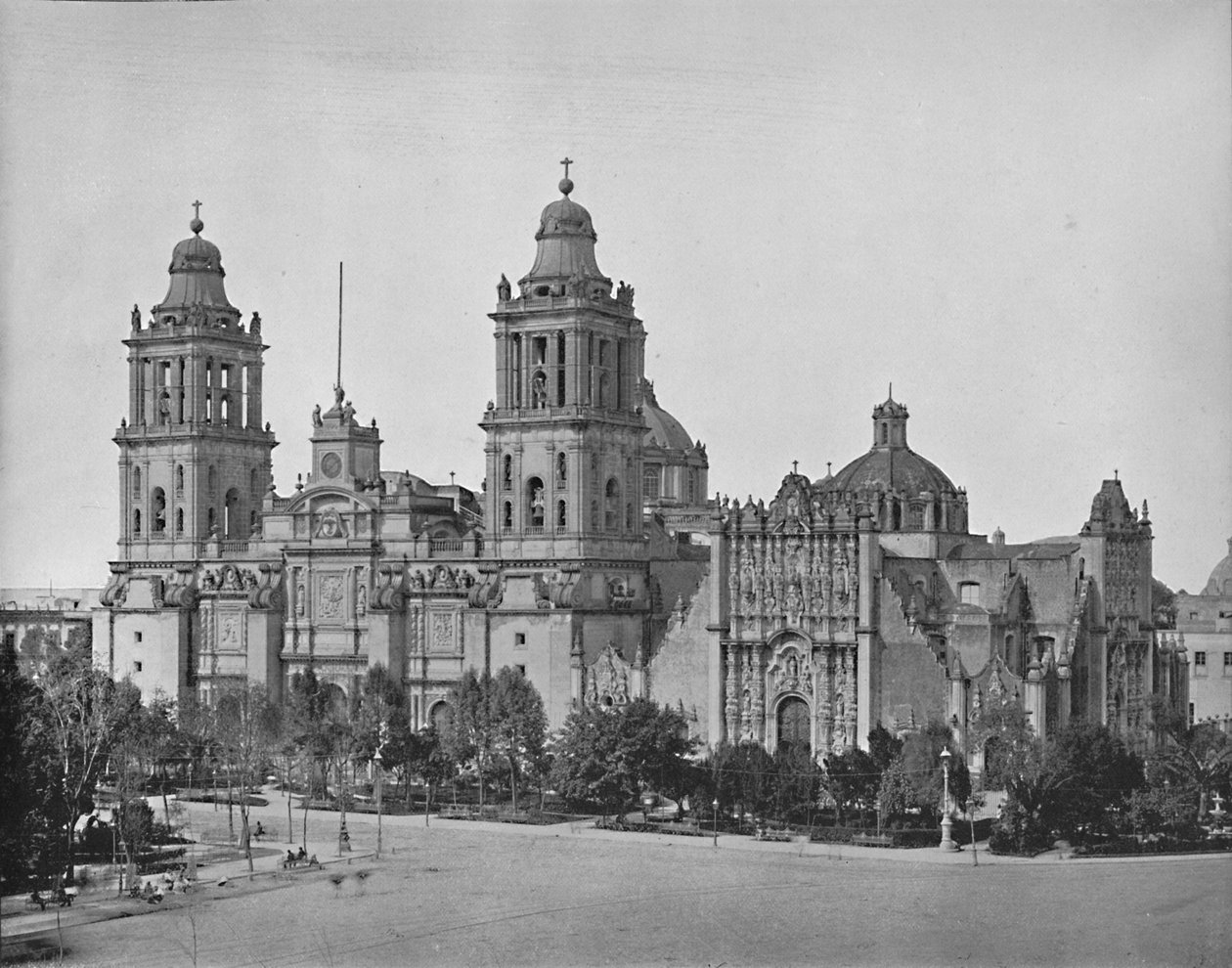 Katedralen, Mexikos stad, c1897. av Unbekannt