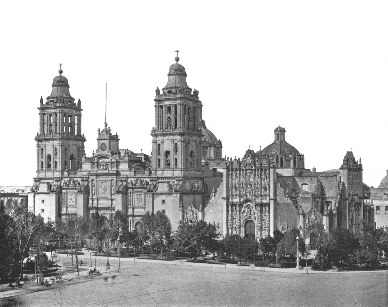 Katedralen, Mexico City, Mexiko, c1900. av Unbekannt