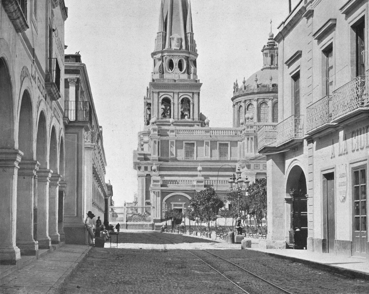Katedralen i Guadalajara, Mexiko, c1900. av Unbekannt