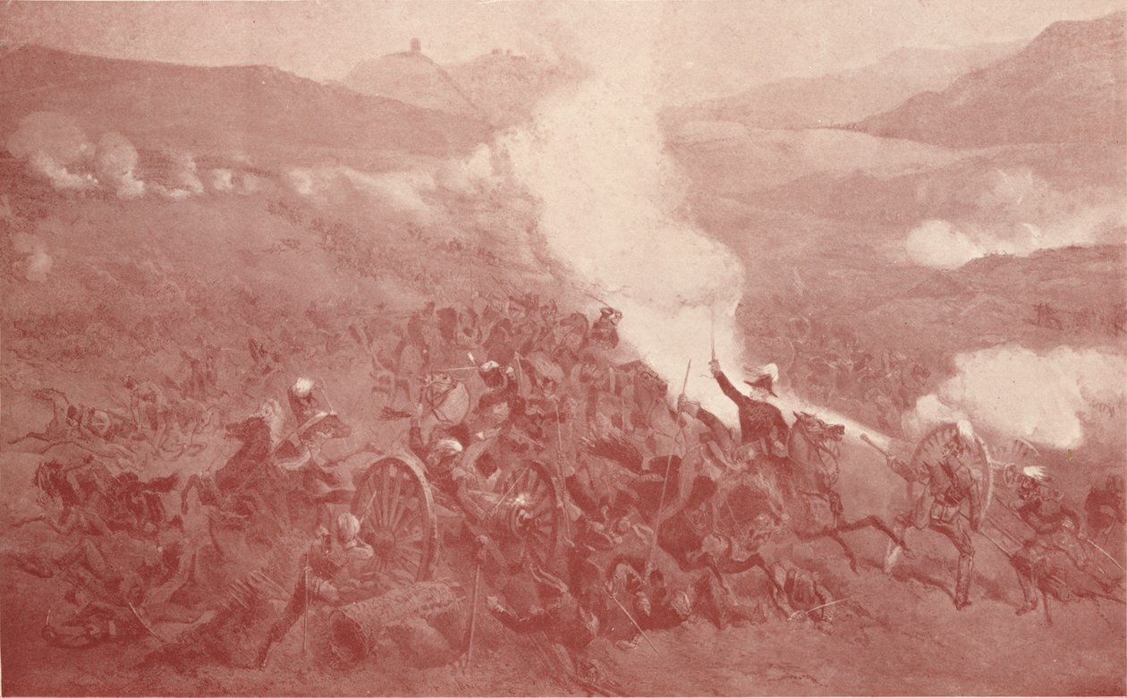 Kavalleriets anfall vid Balaclava, 1854 1909 av Unbekannt