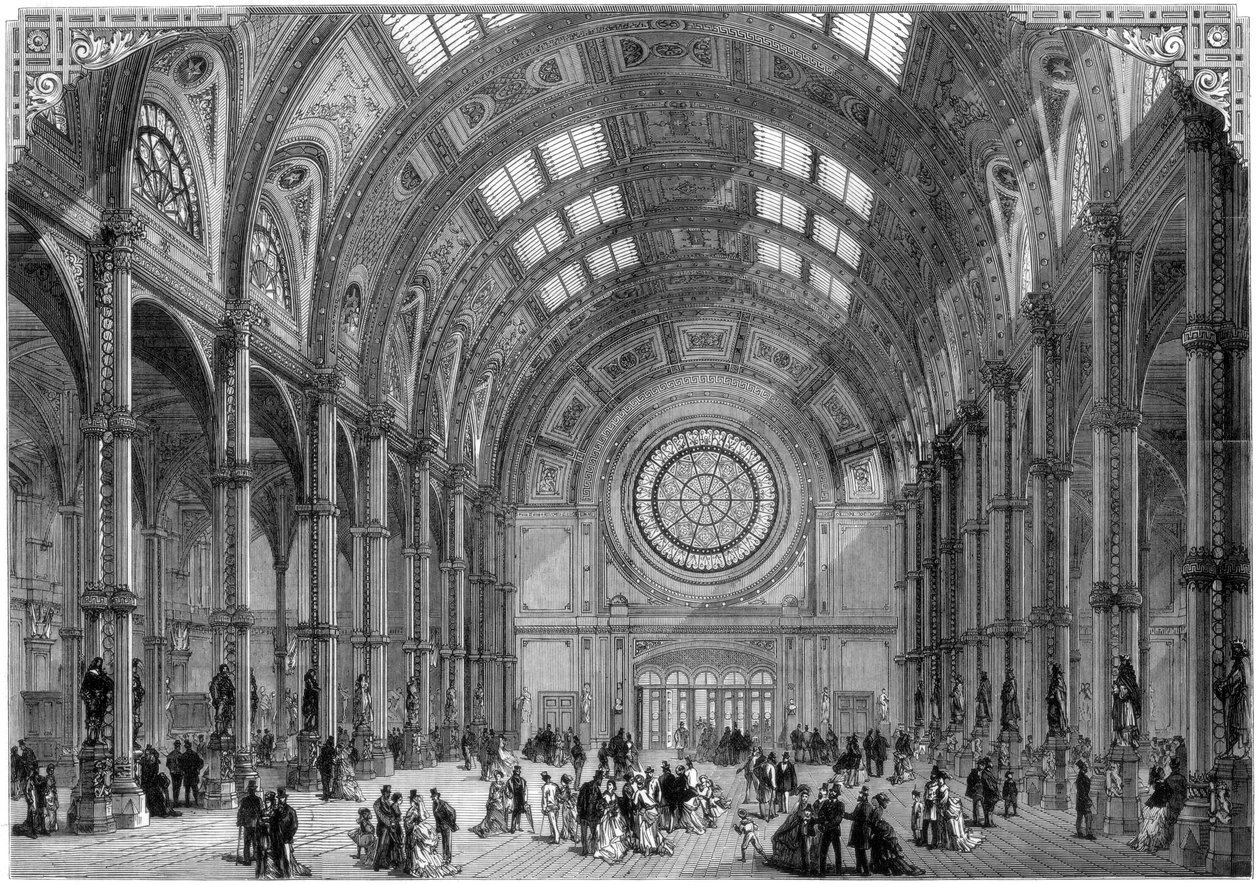 The Central Hall, Alexandra Palace, London, 1875 av Unbekannt