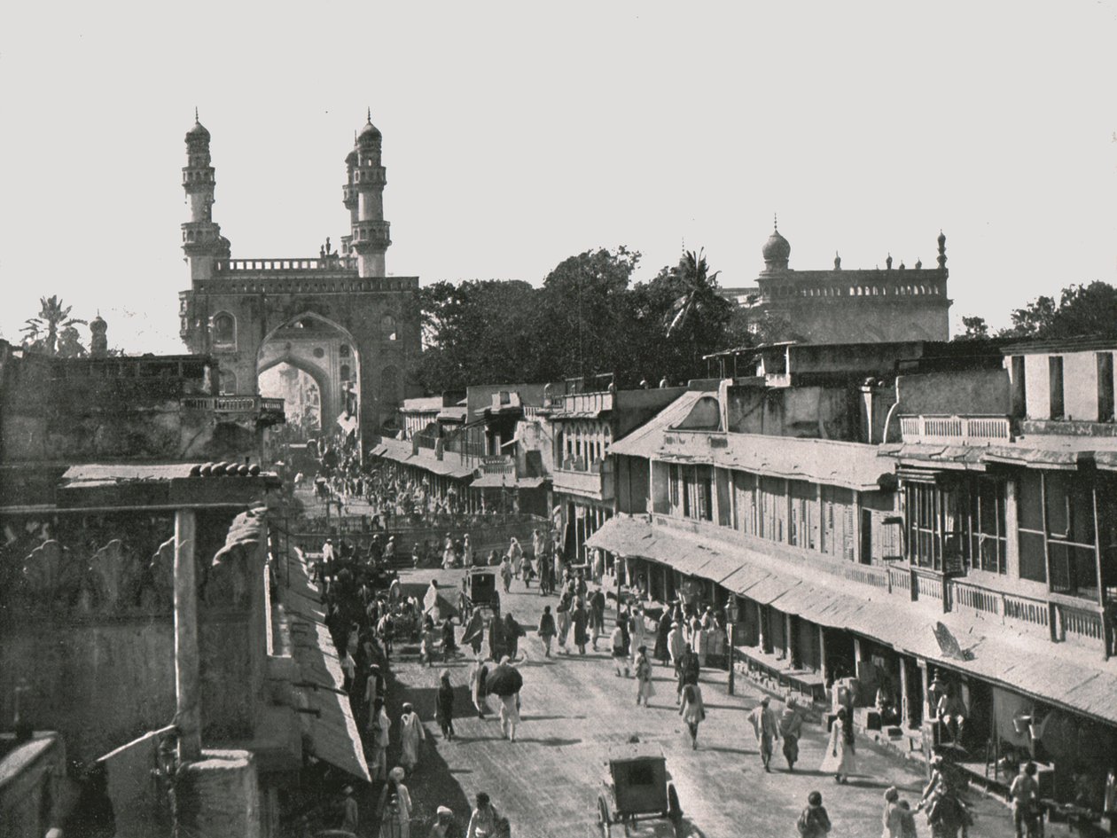 The Char Minar, Hyderabad, Indien, 1895. av Unbekannt