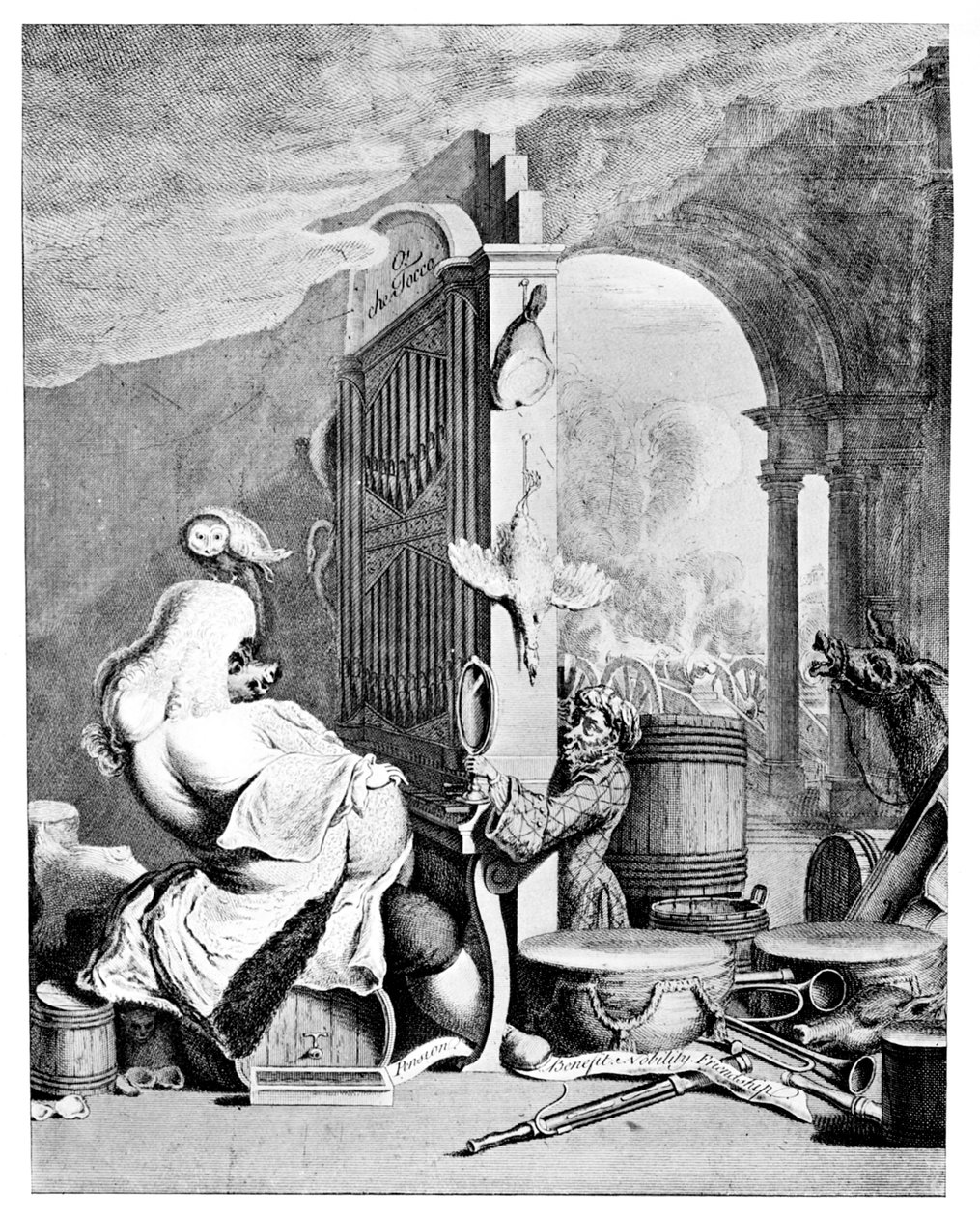 The Charming Brute, En satir över Händel, 1754 av Unbekannt