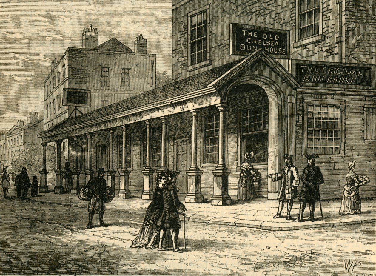 The Chelsea Bun-House, 1810, c1876. av Unbekannt