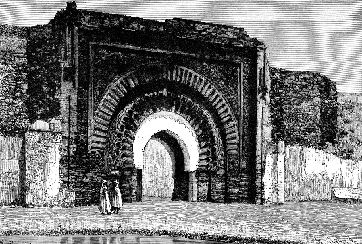 The Christians Gate, Marocko, 1895 av Unbekannt