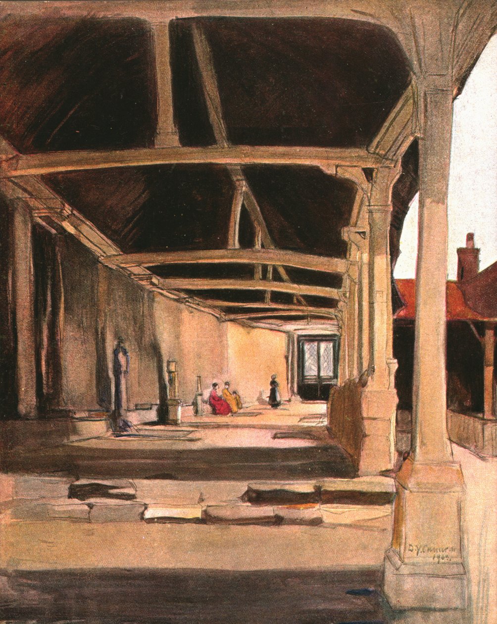 Klostret, Montevilliers, c1900. av Unbekannt