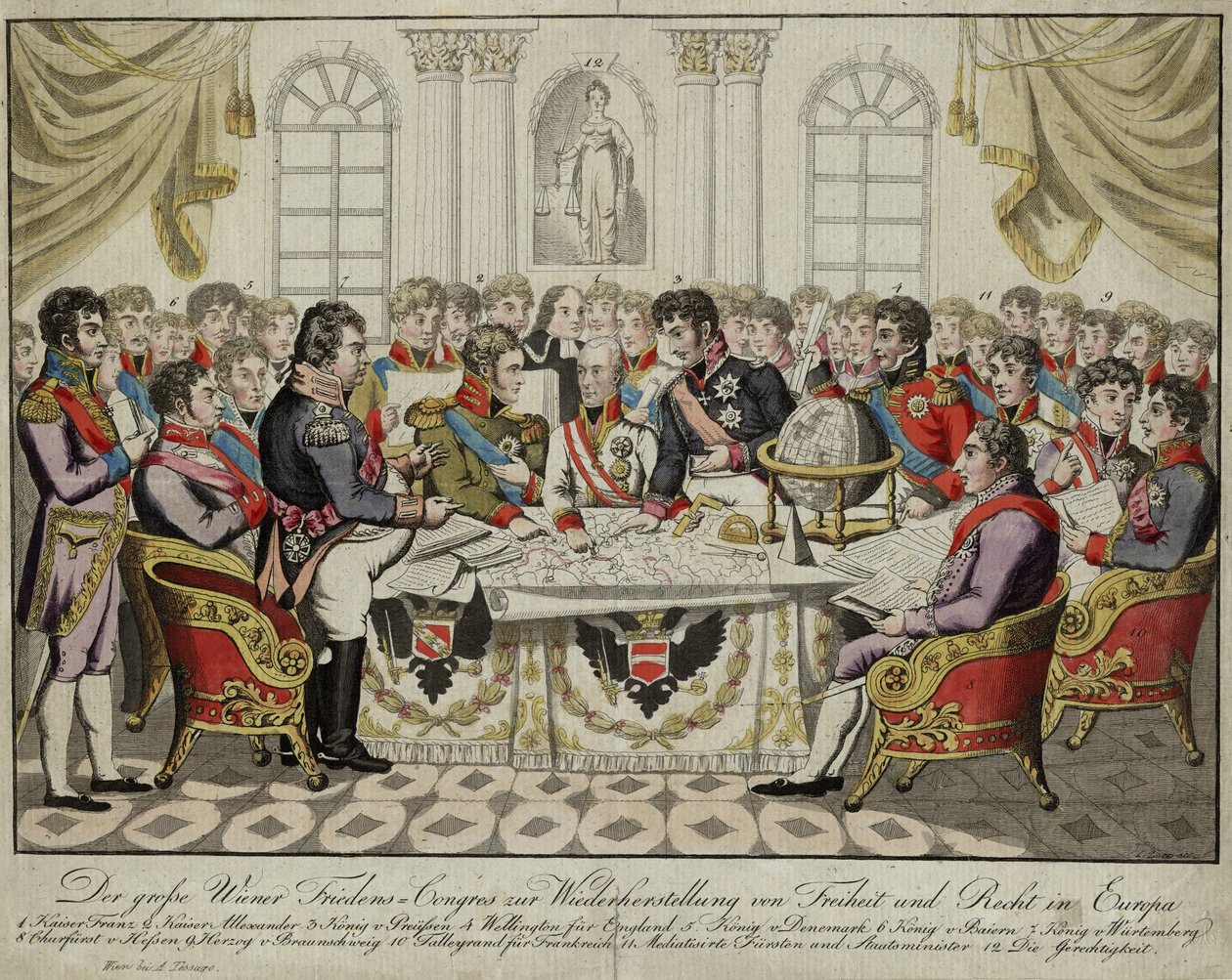 Wienkongressen, ca. 1815 av Unbekannt