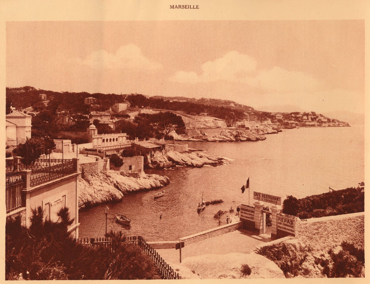 Corniche, Marseille, 1930. av Unbekannt